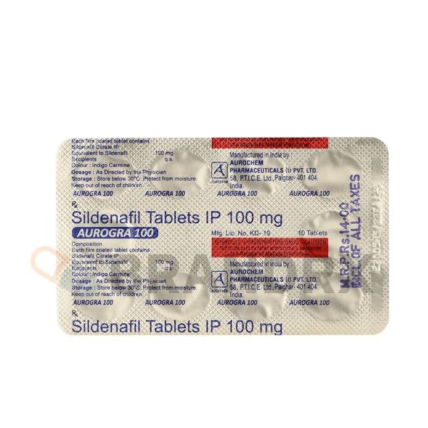 Aurogra 100 mg Aurochem Pharmaceuticals – Image 2