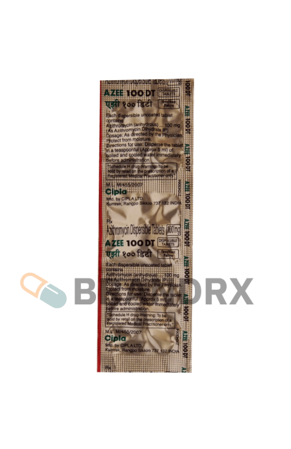 Azee DT 100 mg Cipla – Image 3