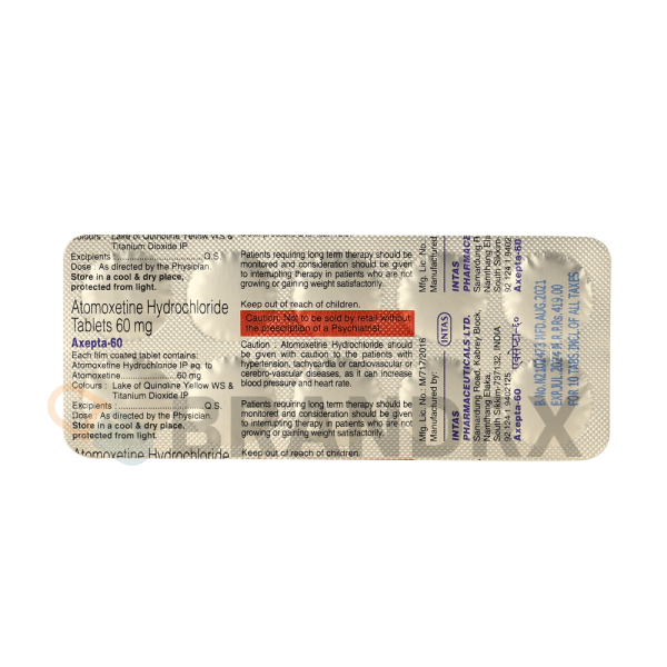 Axepta 60 mg Intas Pharmaceuticals – Image 4