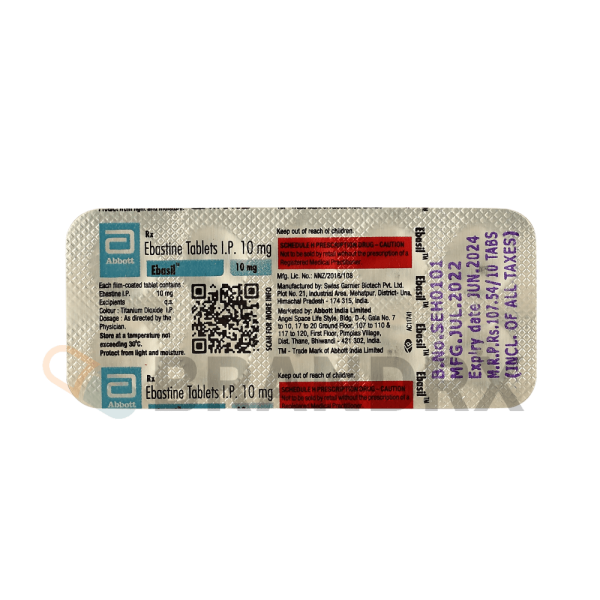 Ebasil 10 mg Abbott Healthcare Pvt. Ltd. – Image 2