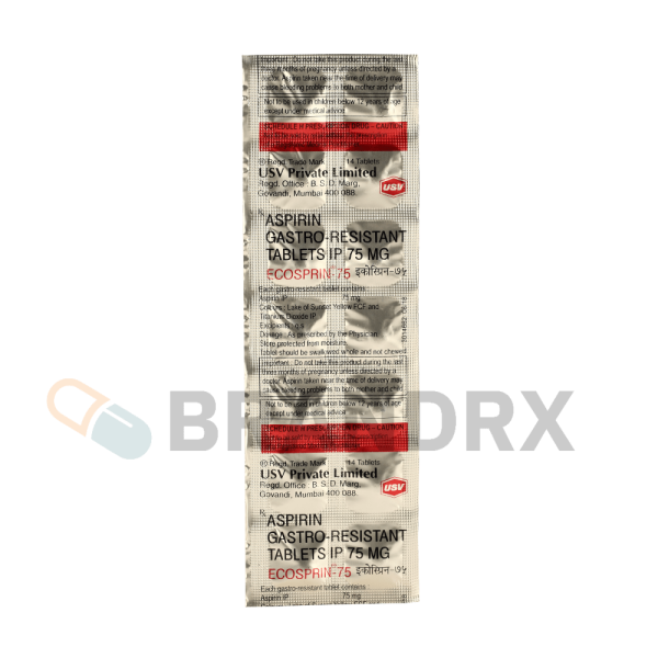 Ecosprin 75 mg USV Private Ltd. – Image 3