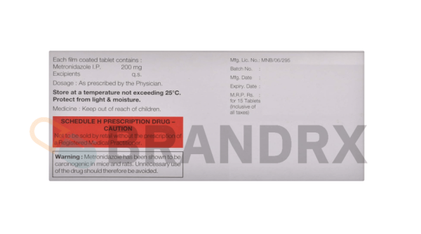 Flagyl 200 mg Abbott Healthcare Pvt. Ltd. – Image 3